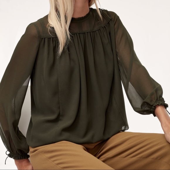 Aritzia - Wilfred Lourdes Blouse - Black - Size XXS - Picture 1 of 6